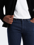 Klasyczne męskie jeansowe spodnie REGULAR FIT – indygo V1 OM-PADP-0152