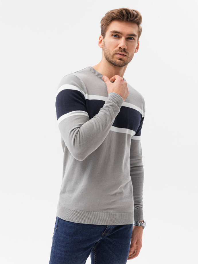 Sweter męski - szary V2 E190