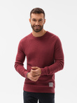 Sweter męski - bordowy E185