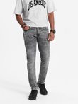 Spodnie męskie jeansowe SLIM FIT - szare V4 OM-PADP-0110
