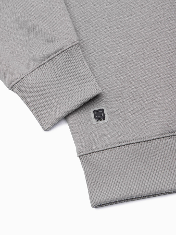 Bluza męska bez kaptura BASIC - szara V17 B978