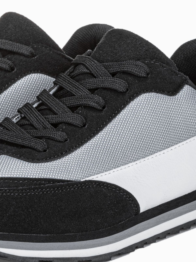 Buty męskie sneakersy - czarne V1 T349