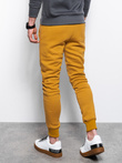 Spodnie męskie dresowe JOGERRY - musztardowe V14 OM-PABS-0134