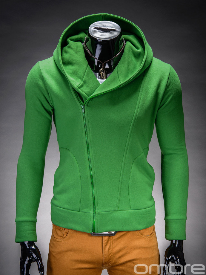 Bluza męska rozpinana z kapturem - zielona PRIMO