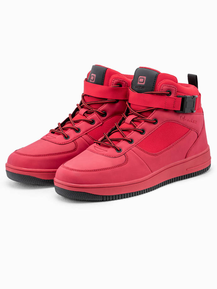 Buty męskie sneakersy T317 - czerwone