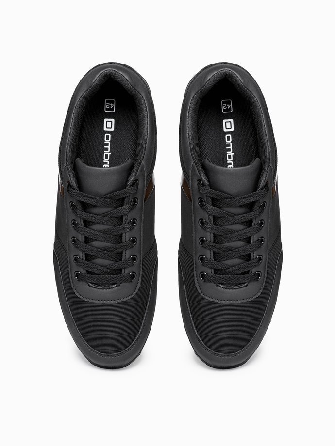 Buty męskie sneakersy T338 - czarne