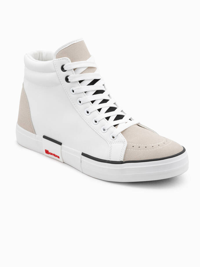 Buty męskie sneakersy - białe T376