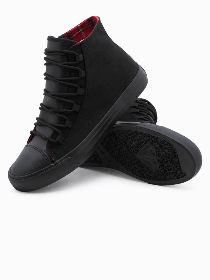 Buty męskie sneakersy - czarne V1 T378
