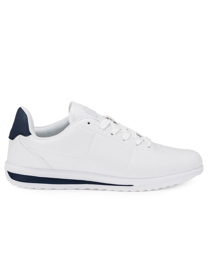 Buty męskie sportowe sneakersy - białe T200