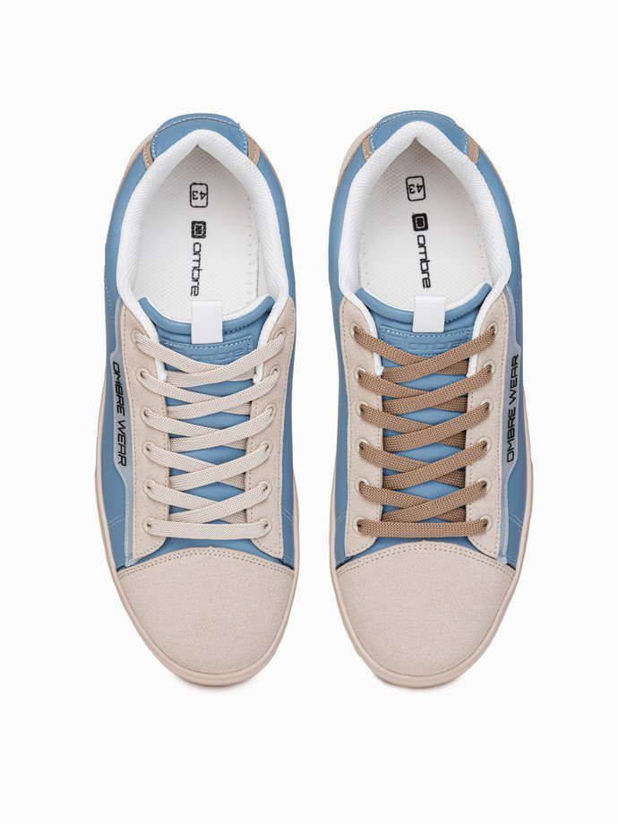 Klasyczne męskie buty sportowe T366 - błękitne