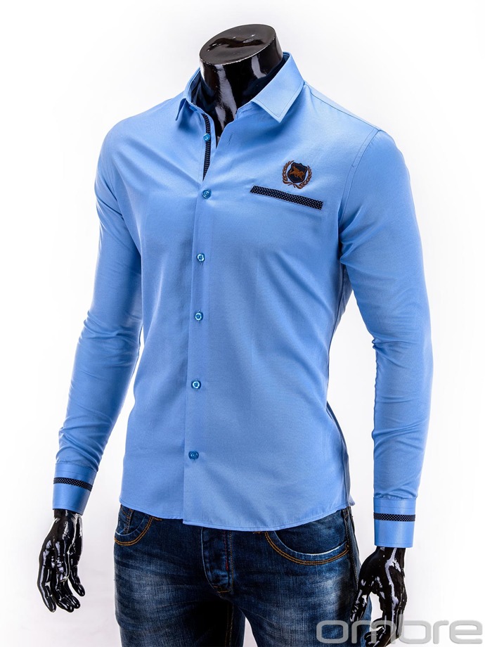 Koszula K239 - błękitna
