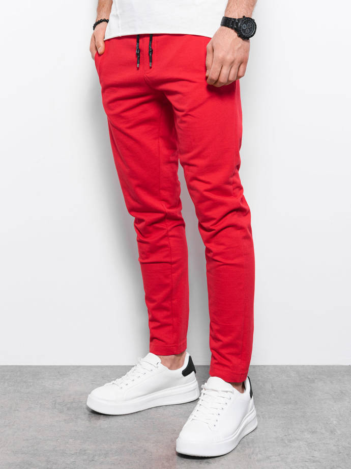 Spodnie męskie dresowe - czerwone V5 P950