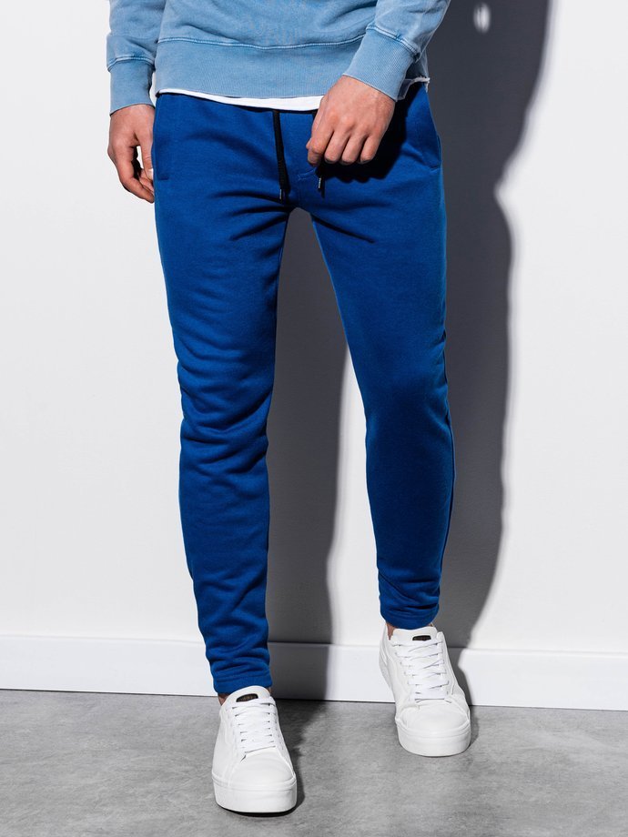 Spodnie męskie dresowe - niebieskie P866