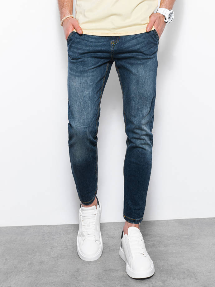 Spodnie męskie jeansowe P1077 - jeansowe