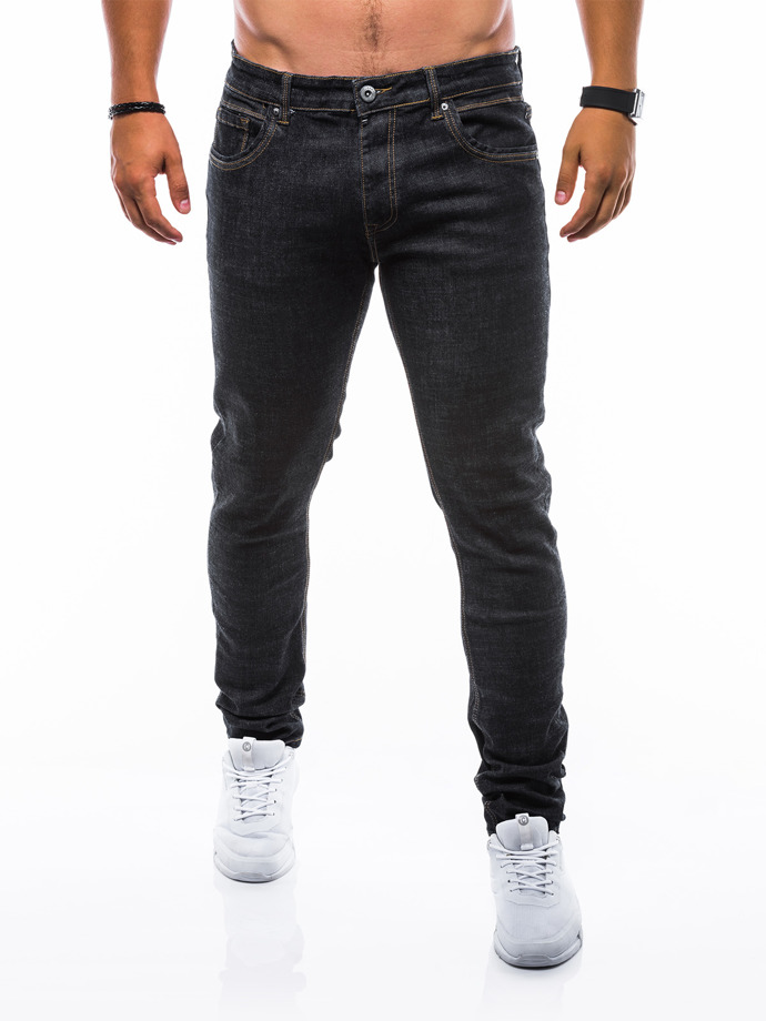 Spodnie męskie jeansowe P749 - czarne