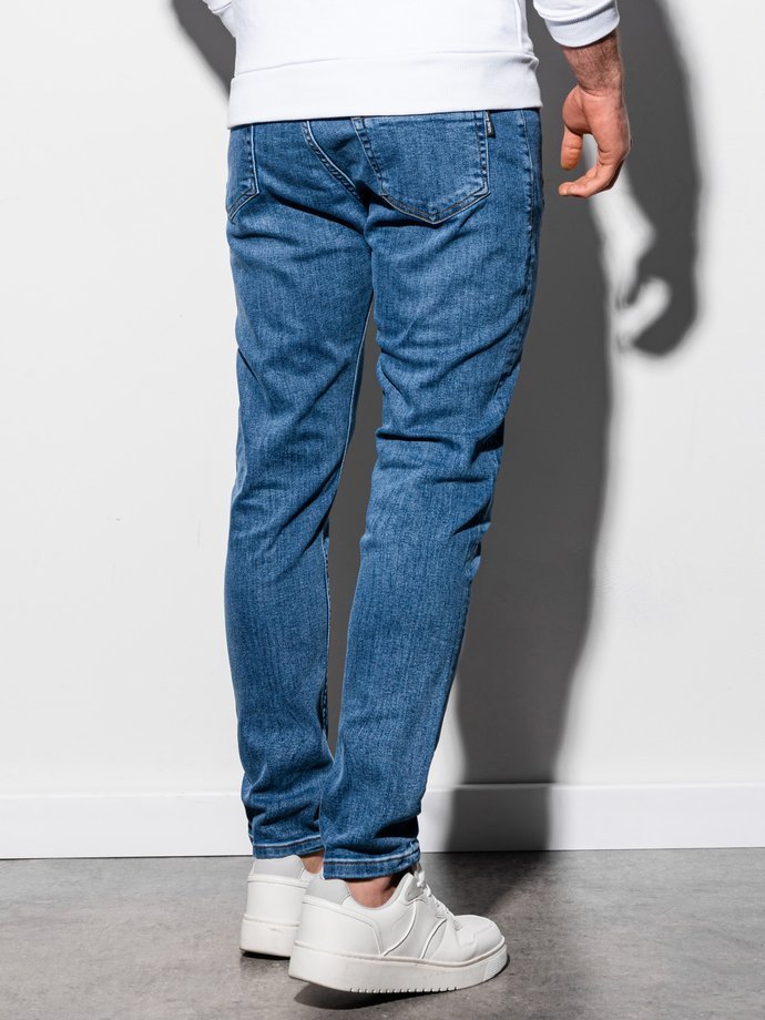 Spodnie męskie jeansowe P940 - jasnoniebieskie