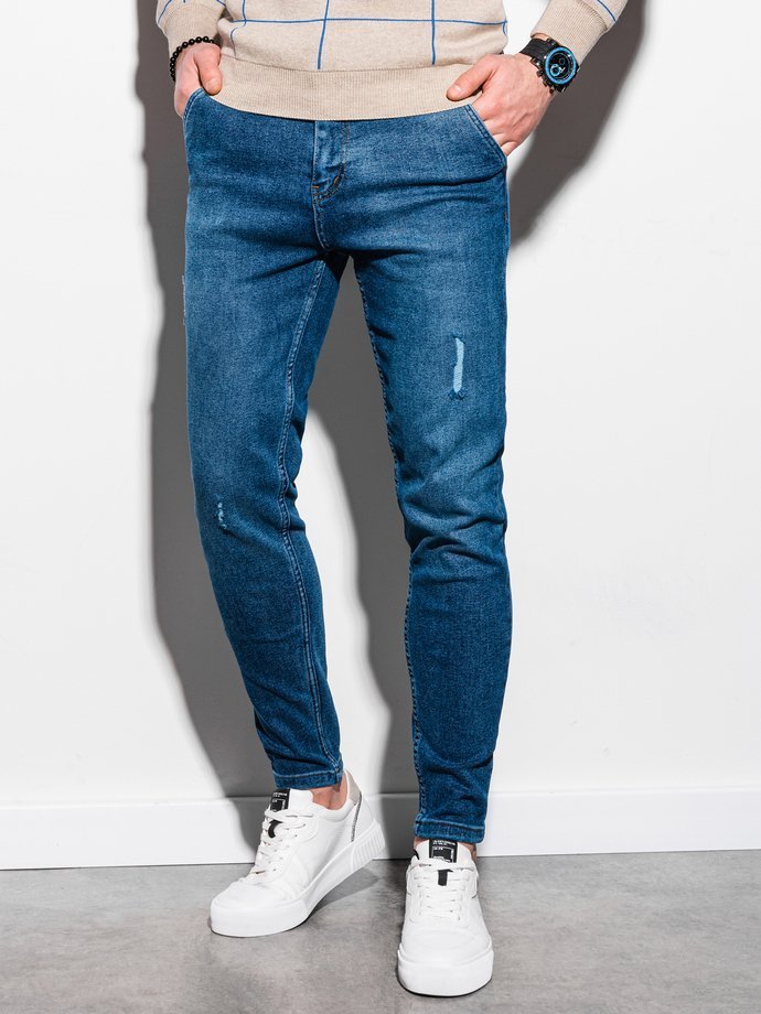 Spodnie męskie jeansowe - niebieskie P953