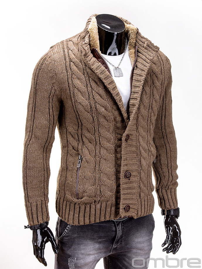Sweter E72 - brązowy