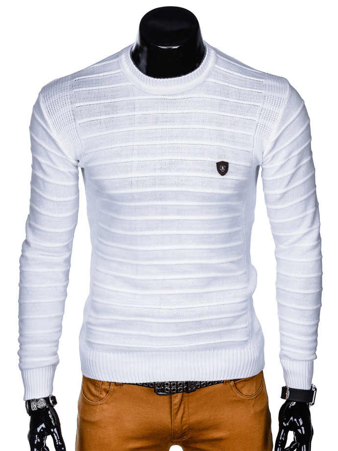 Sweter męski - biały E139