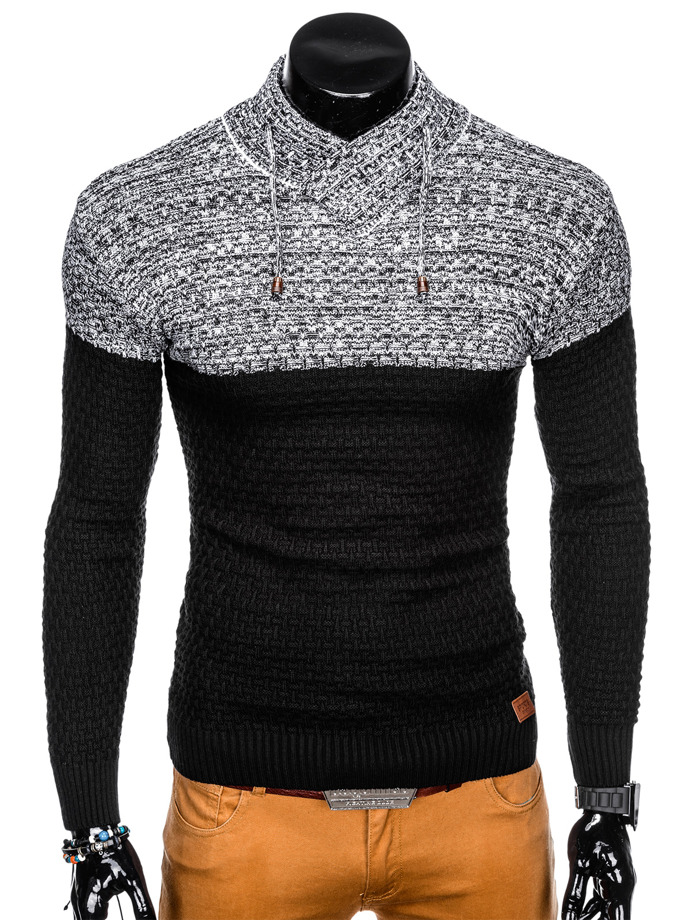 Sweter męski - czarny E137