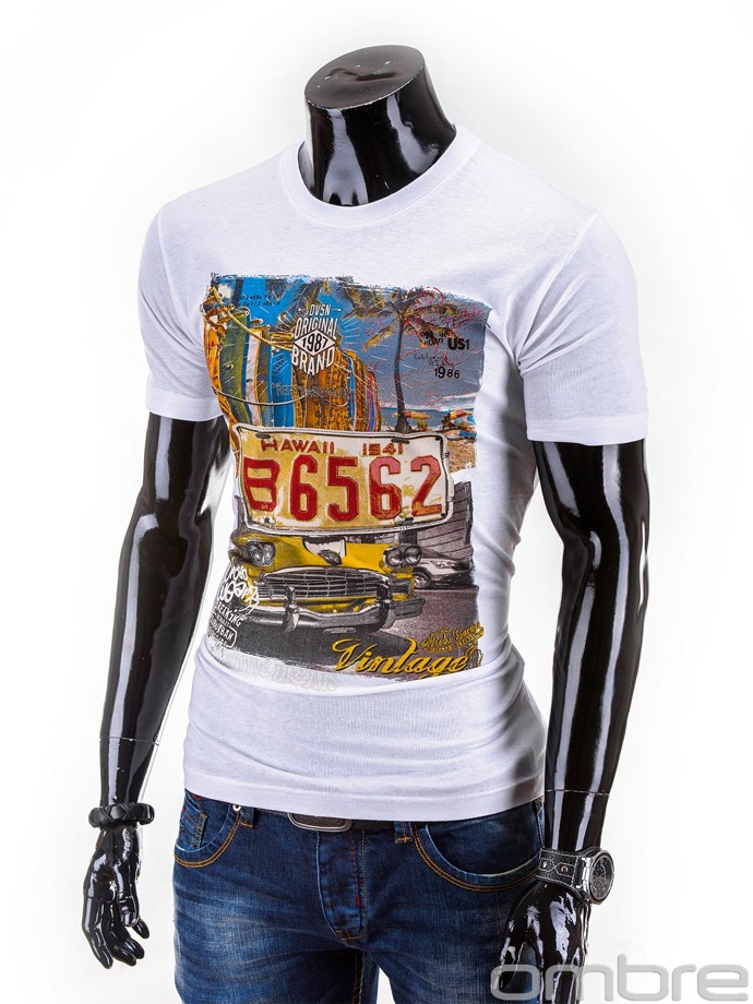 T-shirt S573 - biała
