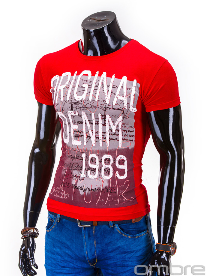 T-shirt S603 - czerwony