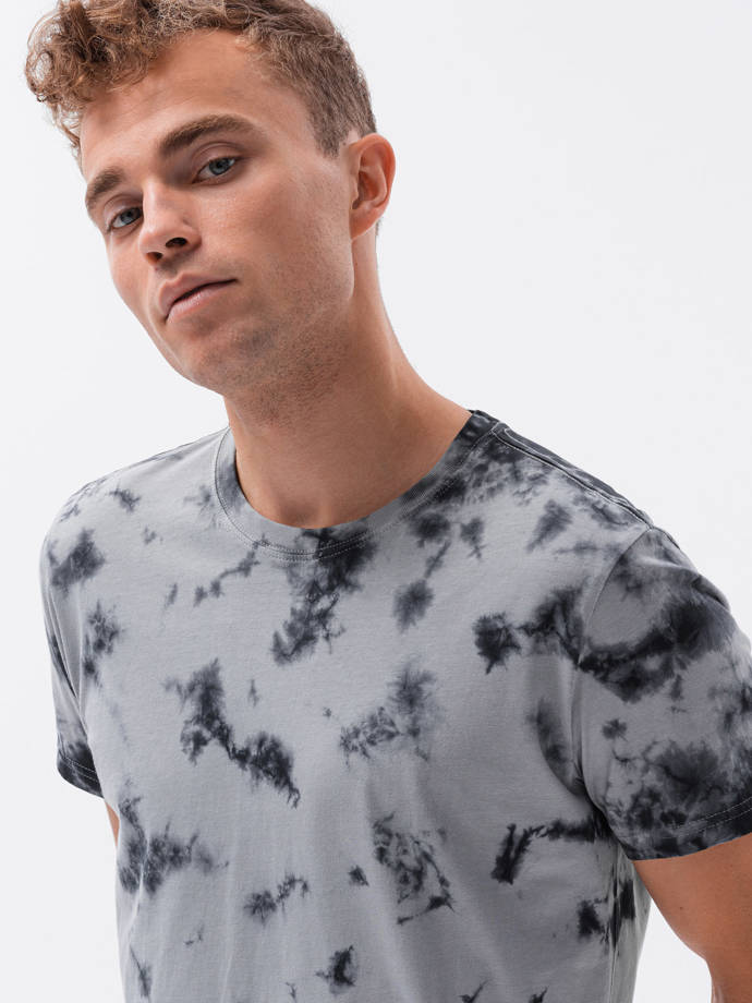 T-shirt męski bawełniany TIE DIY - szary S1620