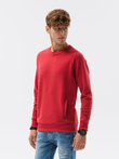Bluza męska bez kaptura B1156 - czerwona
