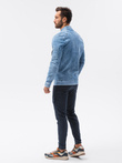 Kurtka męska przejściowa jeansowa C240 - jasnoniebieska 