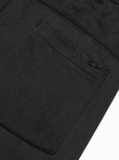 Spodnie męskie dresowe P949 - czarne 